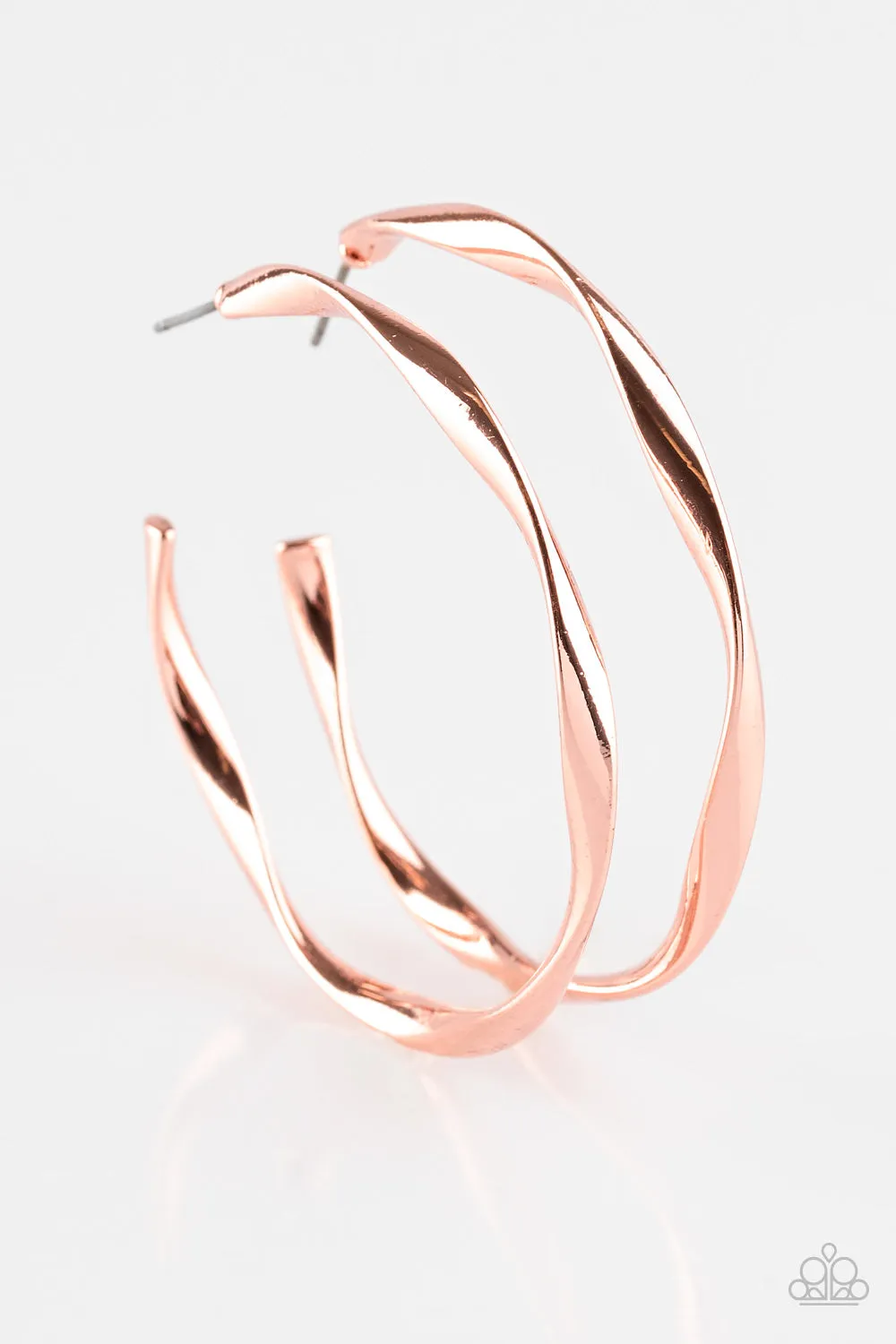 Paparazzi Plot Twist - Copper Earrings