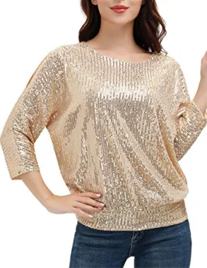 Party Cold Shoulder Top, Champagne