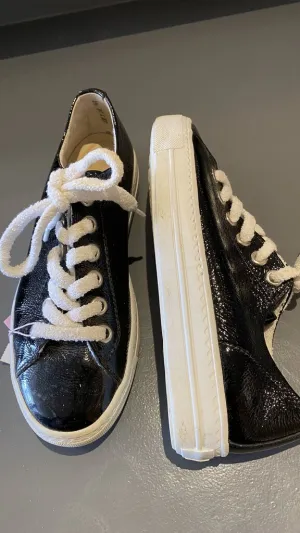 Patent Platform Sneakers