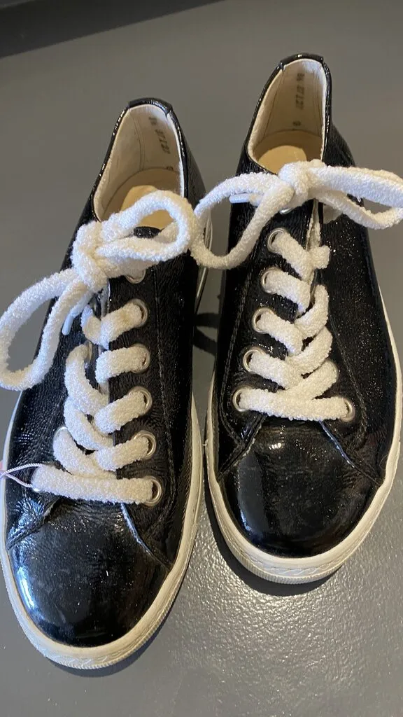 Patent Platform Sneakers