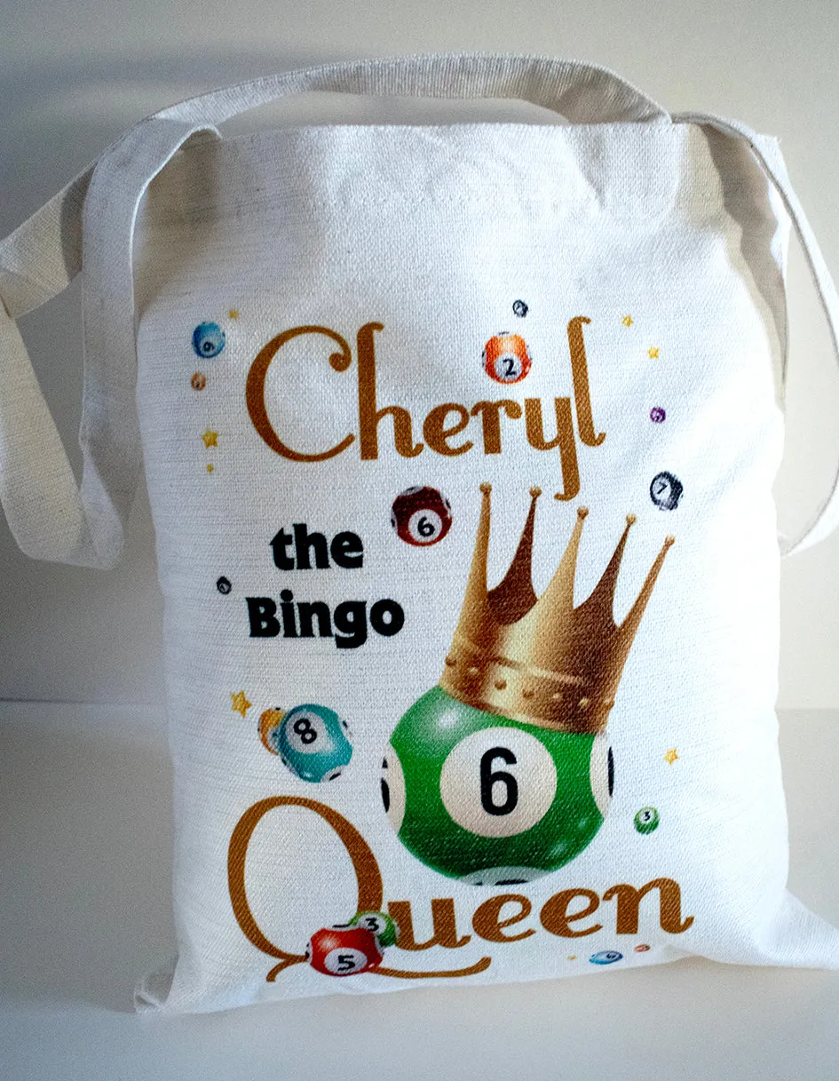 Personalised Bingo Queen Tote Bag