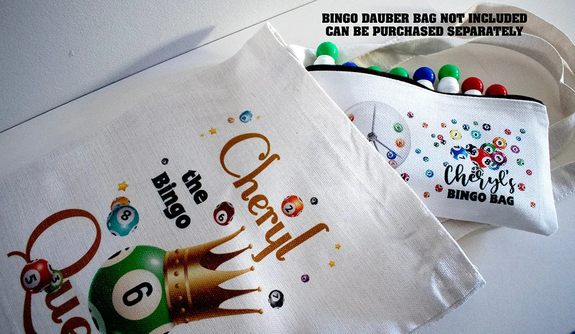 Personalised Bingo Queen Tote Bag