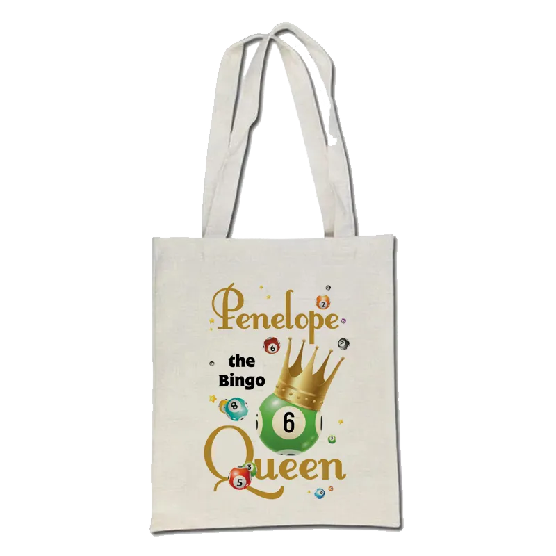 Personalised Bingo Queen Tote Bag