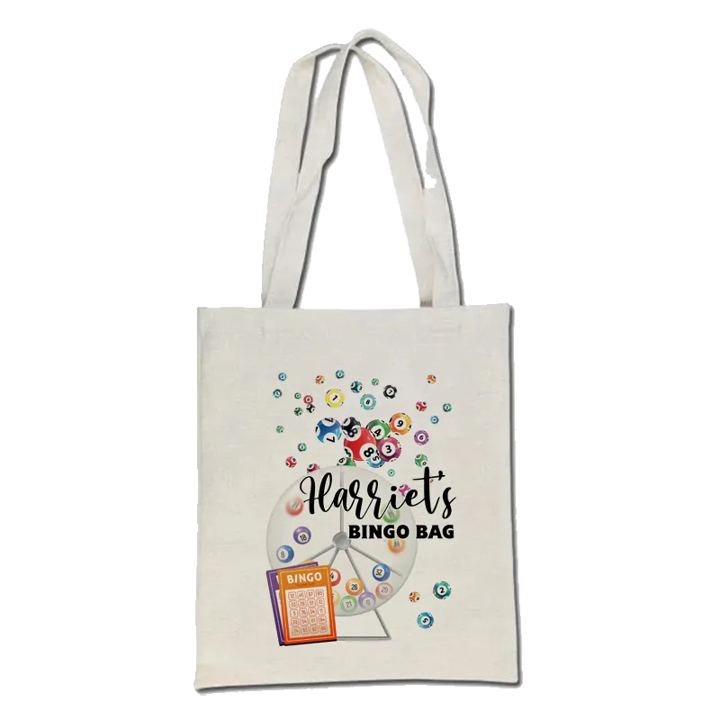 Personalised Bingo Tote Bag With Balls