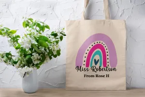 Personalised Teacher  Tote Bag