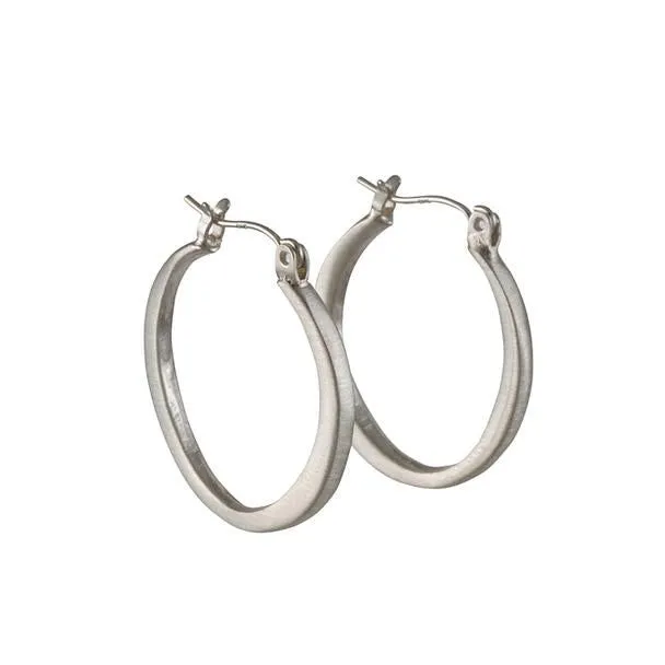 Philippa Roberts - Medium Round Hoops in Sterling Silver