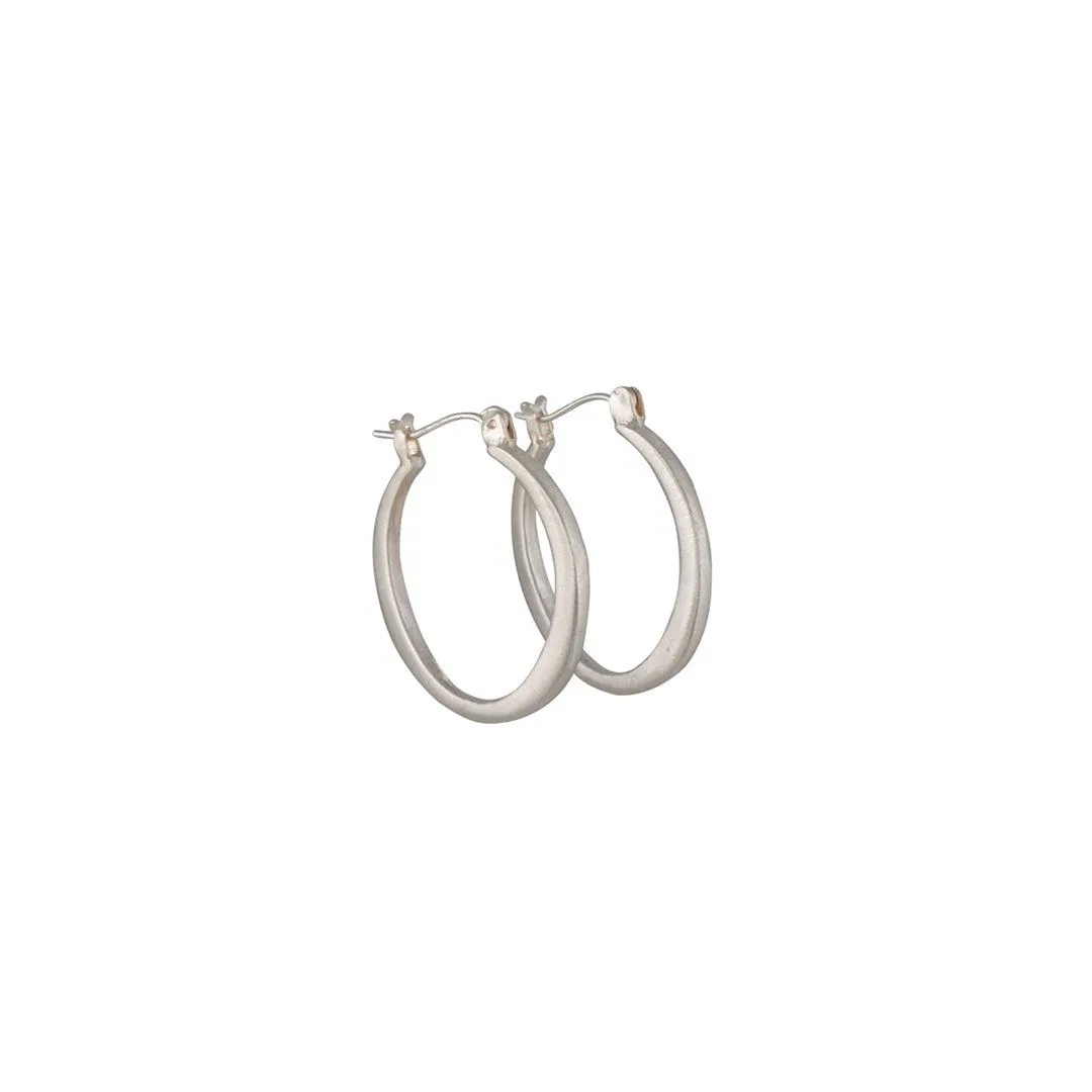 Philippa Roberts - Small Round Hoop Earrings in Sterling Silver