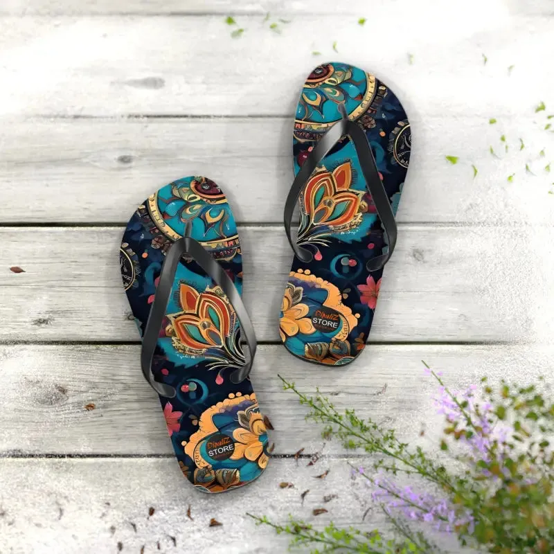 Pink Paisley Flip Flops for Stylish Summer Fun