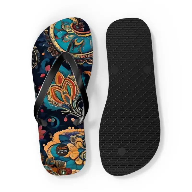 Pink Paisley Flip Flops for Stylish Summer Fun