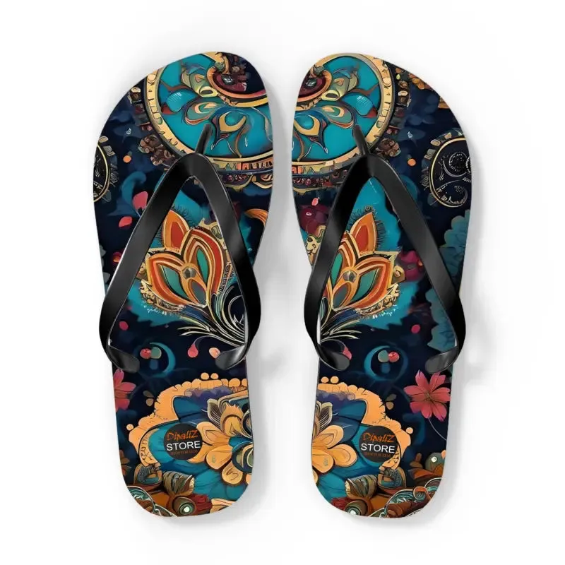 Pink Paisley Flip Flops for Stylish Summer Fun