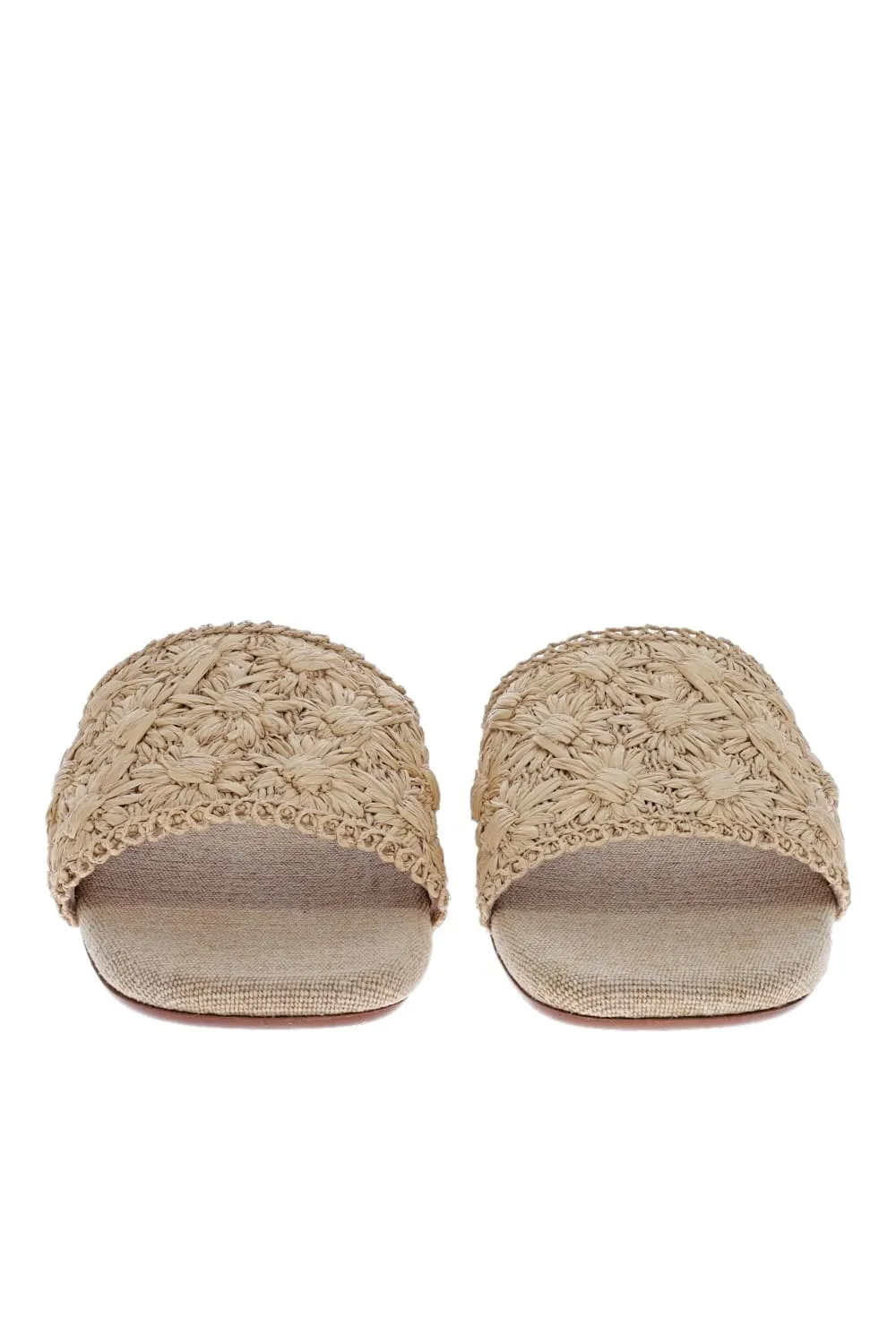 Pisa Natural Straw Flat Espadrille Sandal