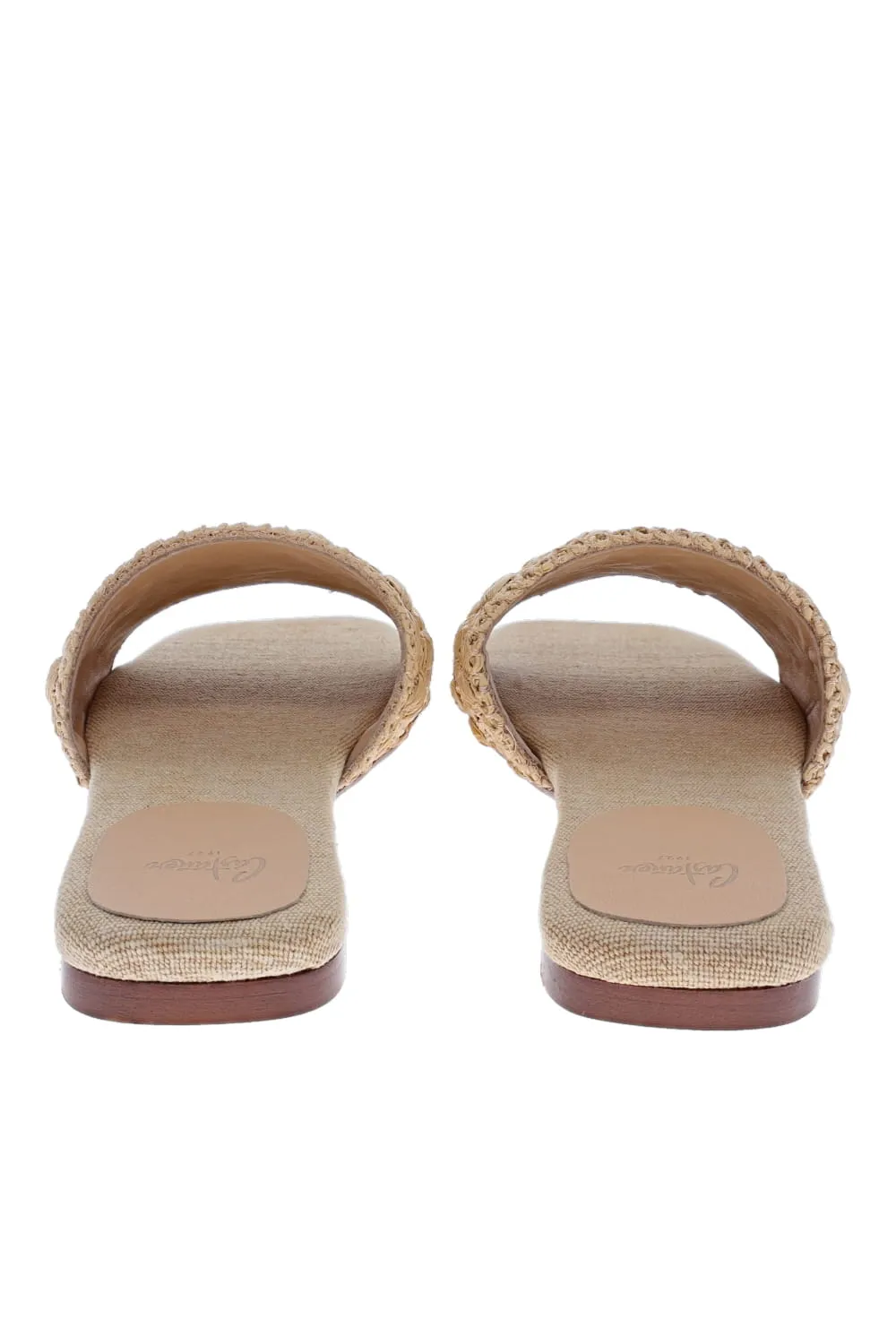 Pisa Natural Straw Flat Espadrille Sandal
