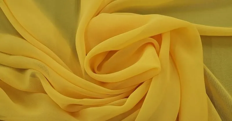 Polyester Chiffon Sunshine Yellow