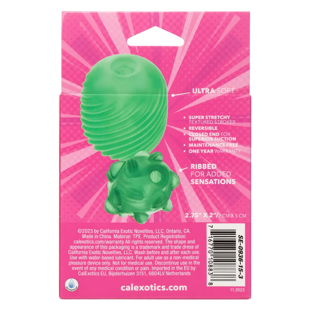 Pop Sock Textured Masturbation Sleeve - Green