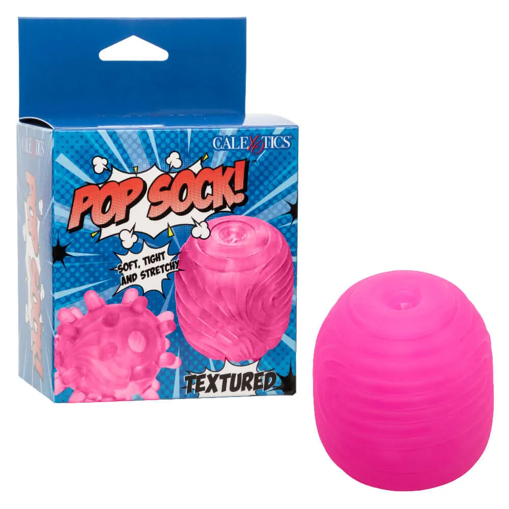 Pop Sock Textured Masturbation Sleeve - Pink