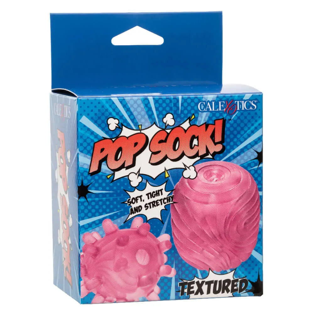 Pop Sock Textured Masturbation Sleeve - Pink