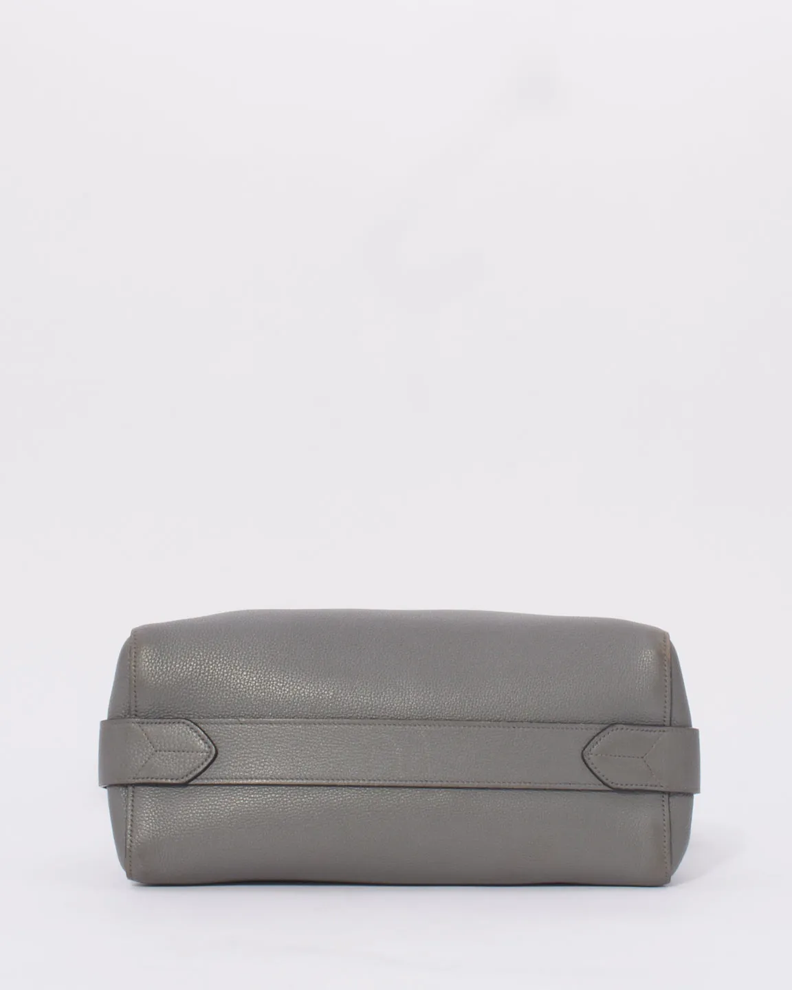 Prada Grey Vitello Daino Medium Top-Handle Tote Bag