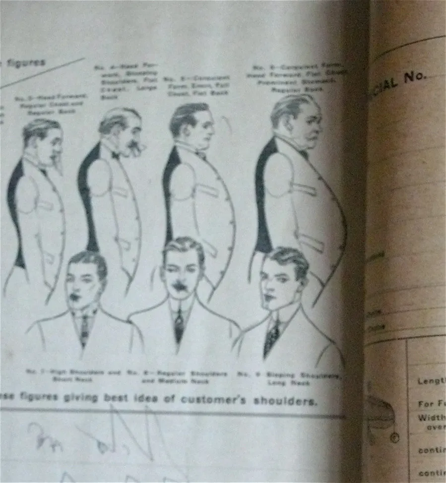 Premier Tailoring Company Ordering Blank book