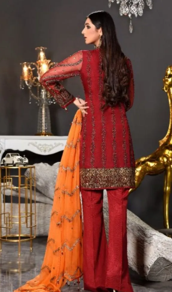 Pretty Chiffon Dresses Pakistani 2019 # P2608