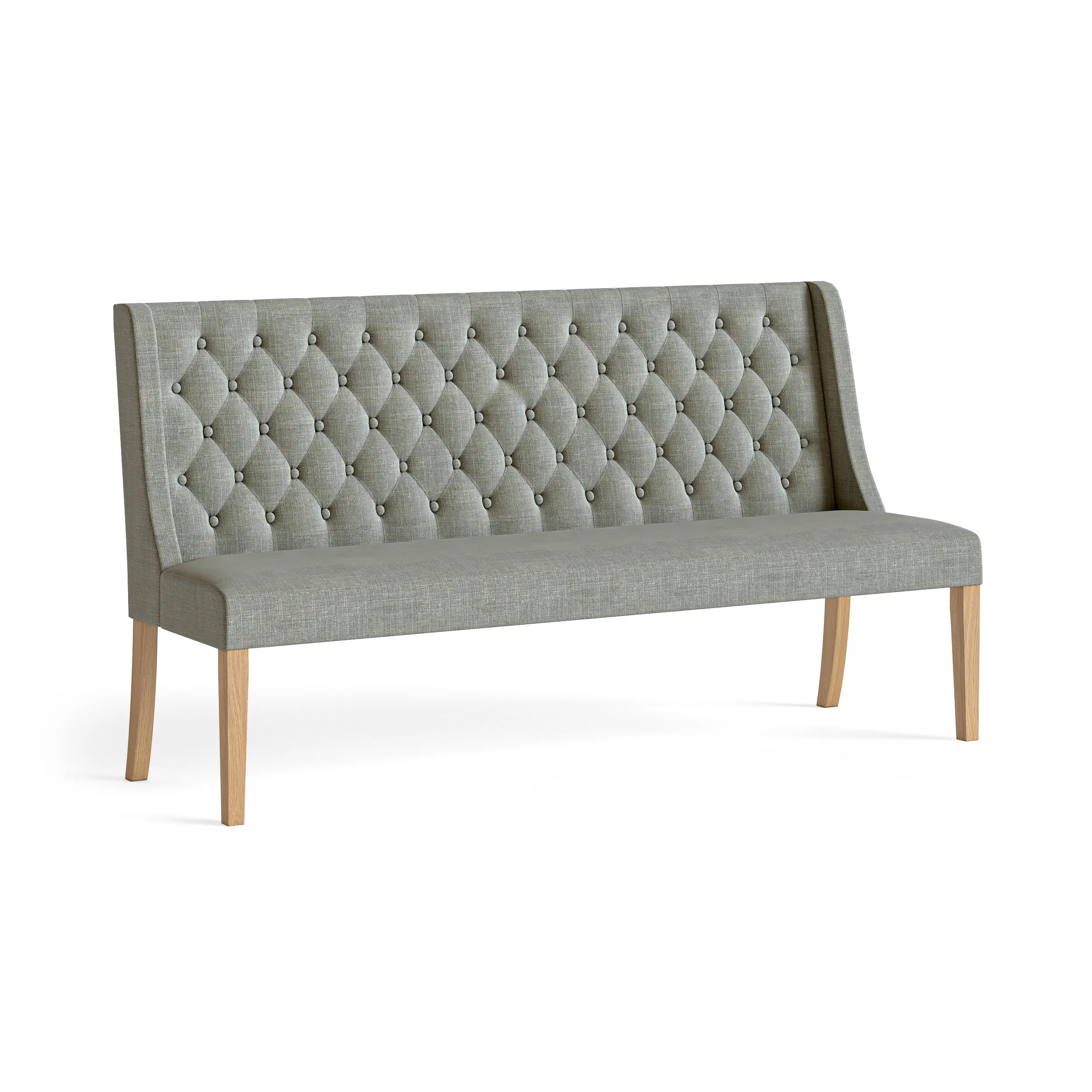 Provence Oak Grey Button Back Sofa