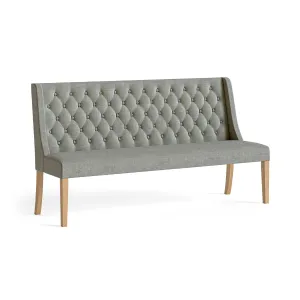 Provence Oak Grey Button Back Sofa