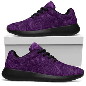 Purple Mandala Sport Sneakers