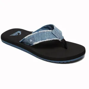 Quiksilver Monkey Abyss Flip Flops - Blue/Black/Blue
