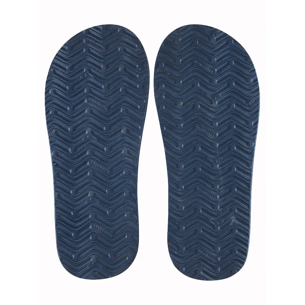 Quiksilver Monkey Abyss Flip Flops - Blue/Black/Blue