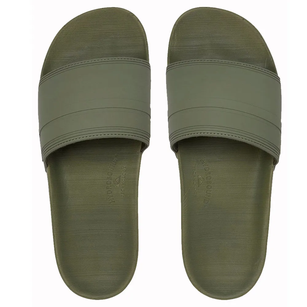 Quiksilver Rivi Slide Sandals - Green/Green/Black