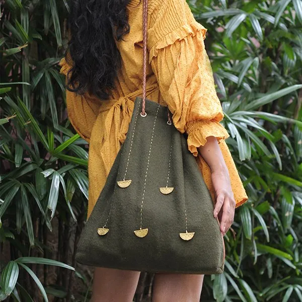 "Jholla" HYBRID TOTE - Green
