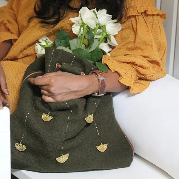 "Jholla" HYBRID TOTE - Green