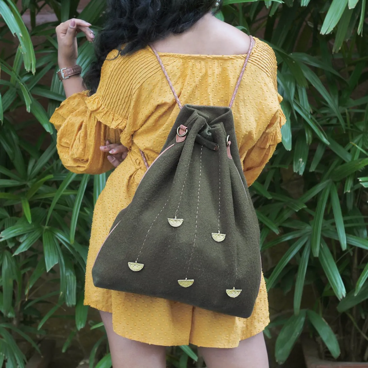 "Jholla" HYBRID TOTE - Green