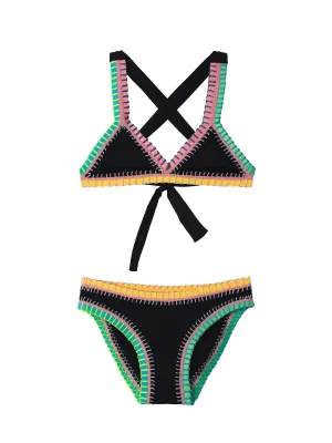 Rainbow Embroidered Bikini