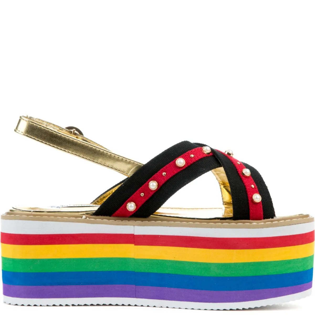Rainbow Platform Sandal