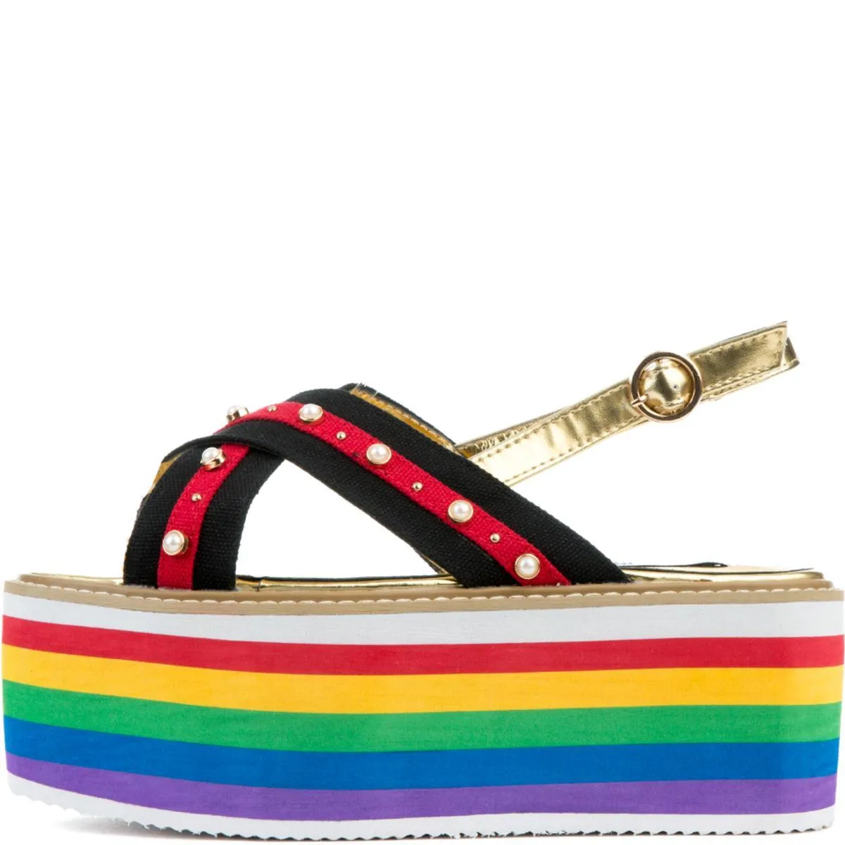 Rainbow Platform Sandal