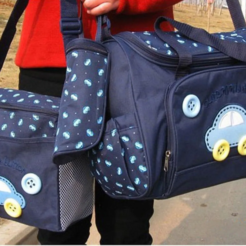 Realaiot Baby Maternity Bolsa MaternidadeDiaper Bags 3Pcs/Set Diaper Package Changing Nappy With Capacity Bag Nappy Changing Tote