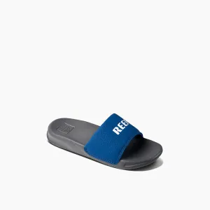 Reef Kids One Slide Sandals  - Grey/Blue