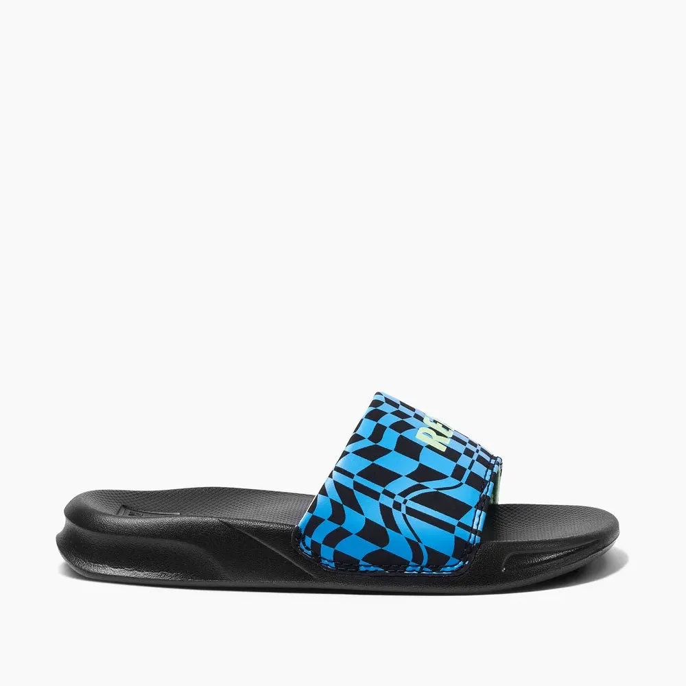 Reef Kids One Slide Sandals - Swell Checkers