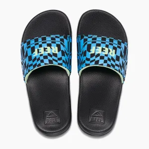 Reef Kids One Slide Sandals - Swell Checkers