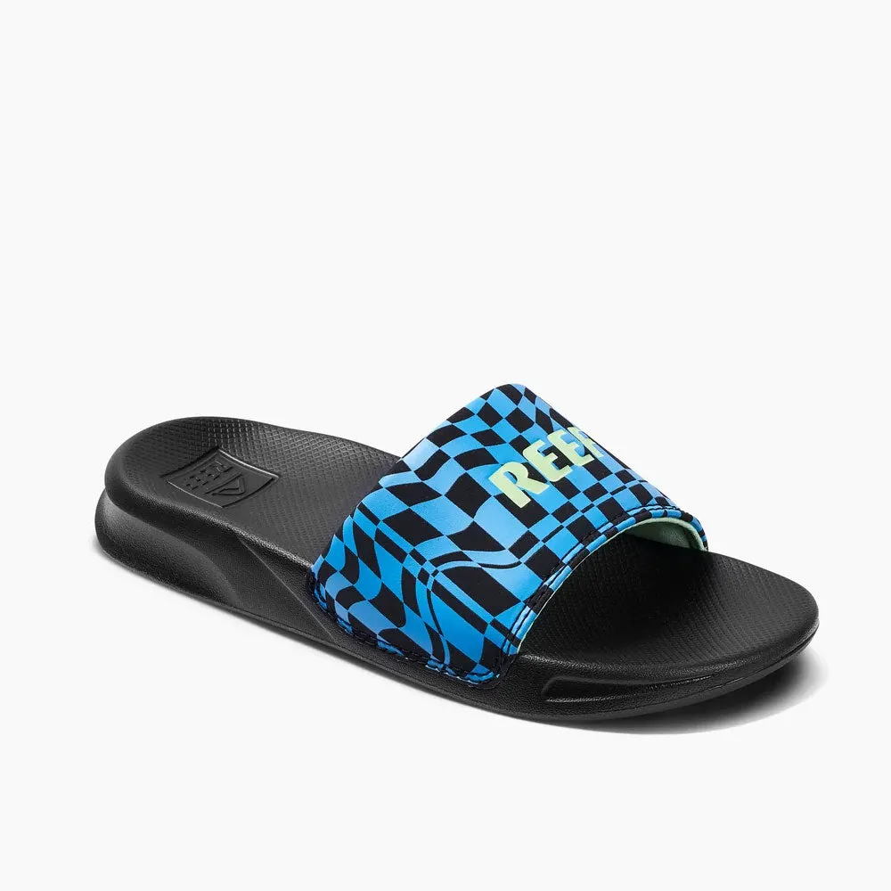 Reef Kids One Slide Sandals - Swell Checkers