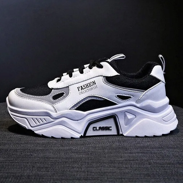 Reflective Women Shoes Chunky Sneakers Women Vulcanize Shoes Thick Bottom Platform Shoes Women Dad Shoes Basket Femme Krasovki
