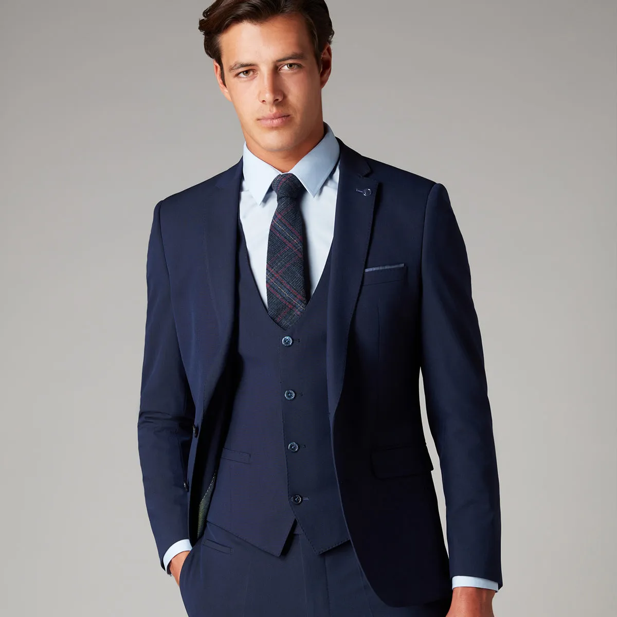 Remus - Luca 3 Piece Slim Fit Suit in Navy