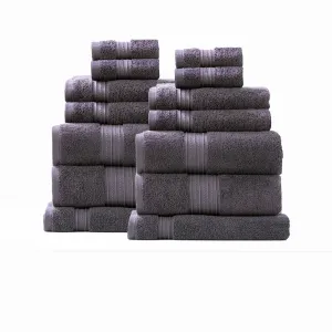 Renee Taylor Brentwood 650 GSM Low Twist 14 Piece Carbon