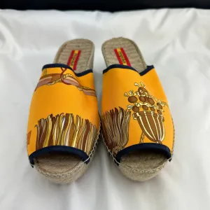 Respoke Charo Wedge Sandals Orange