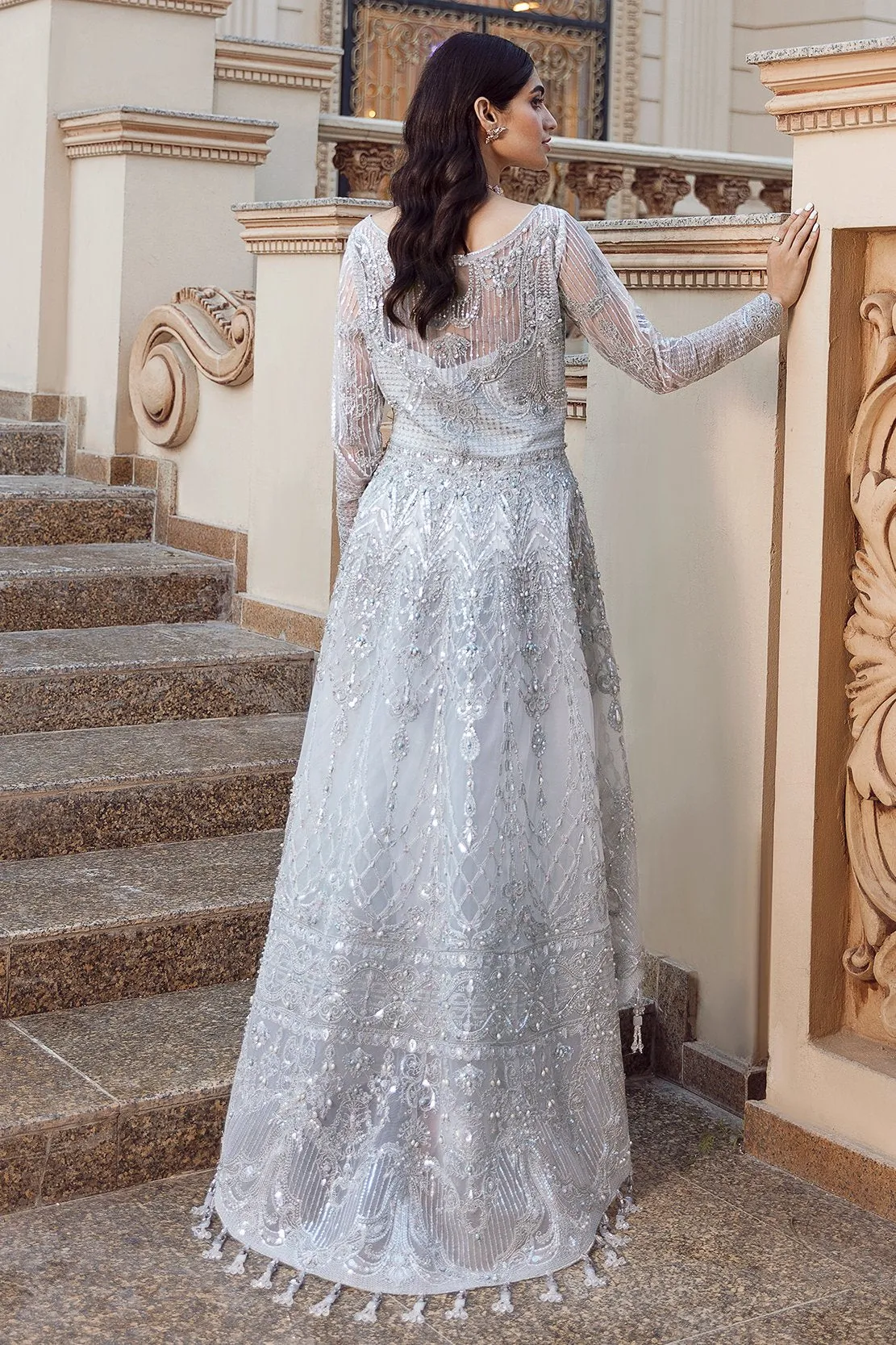 RHEA | Reign Reignaissance Luxury Wedding Collection | Unstitched Embroidered Net Suits with Heavy Handwork