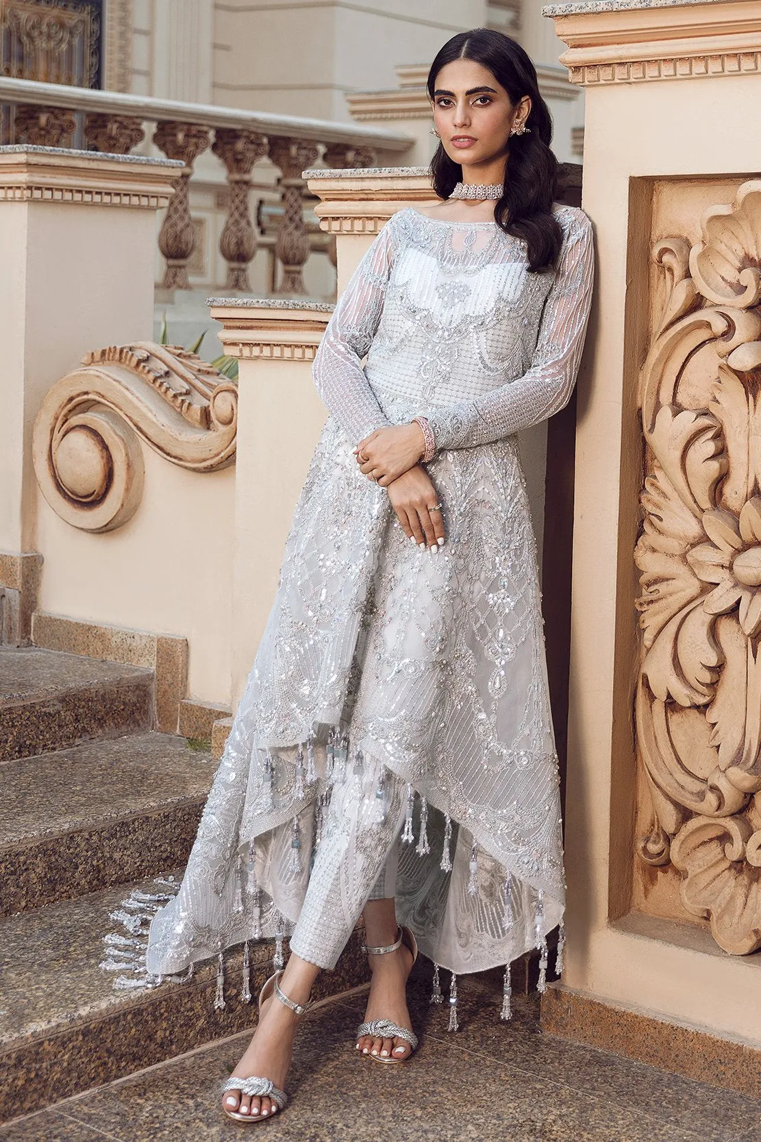 RHEA | Reign Reignaissance Luxury Wedding Collection | Unstitched Embroidered Net Suits with Heavy Handwork
