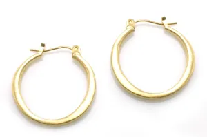 Round Vermeil Hoop Earrings