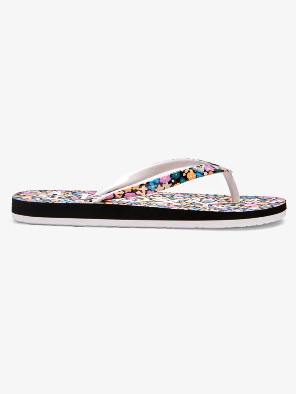 Roxy Girls Pebbles Sandals - Black/Floral