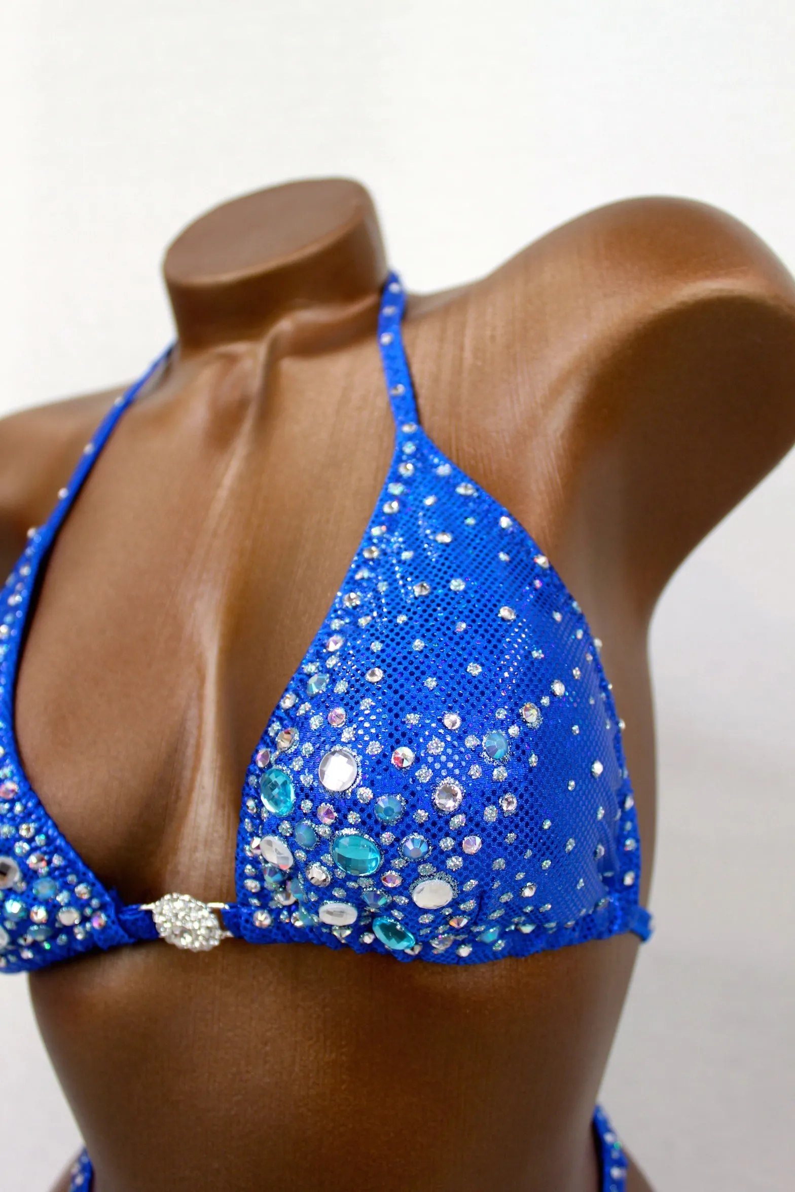 Royal Blue Figure Suit/ Figure Competition Posing Bikini