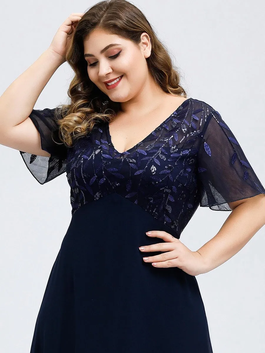Roycebridal Shannon chiffon mother of the groom dress in navy s24 Express NZ wide